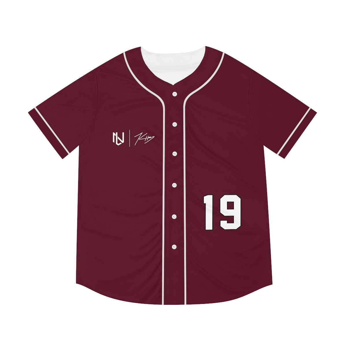 Custom Maroon Baseball Jersey With White Piping Customized 
