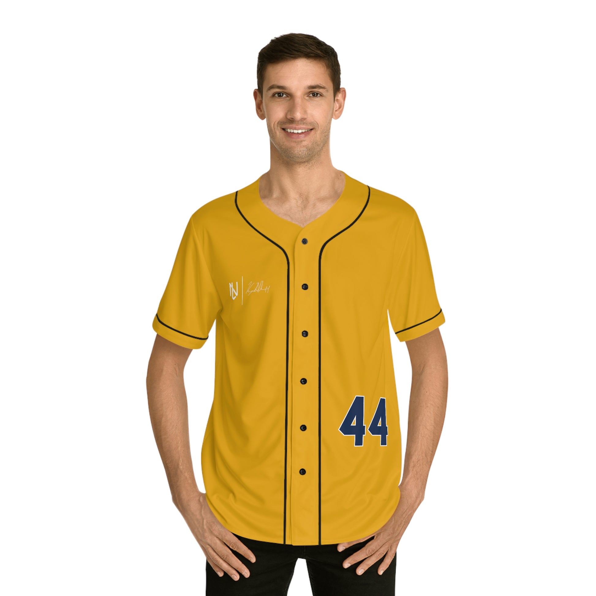 Printify Keegan Allen Baseball Jersey (Yellow)