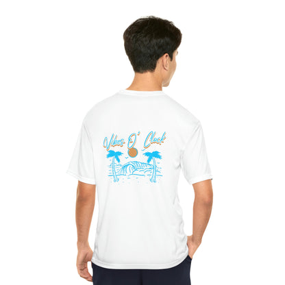 Vibes O' Clock Men's Performance Shirt (Blue)