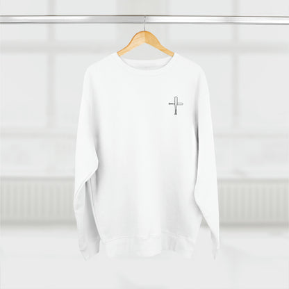 Baseball Bat Cross Unisex Premium Crewneck