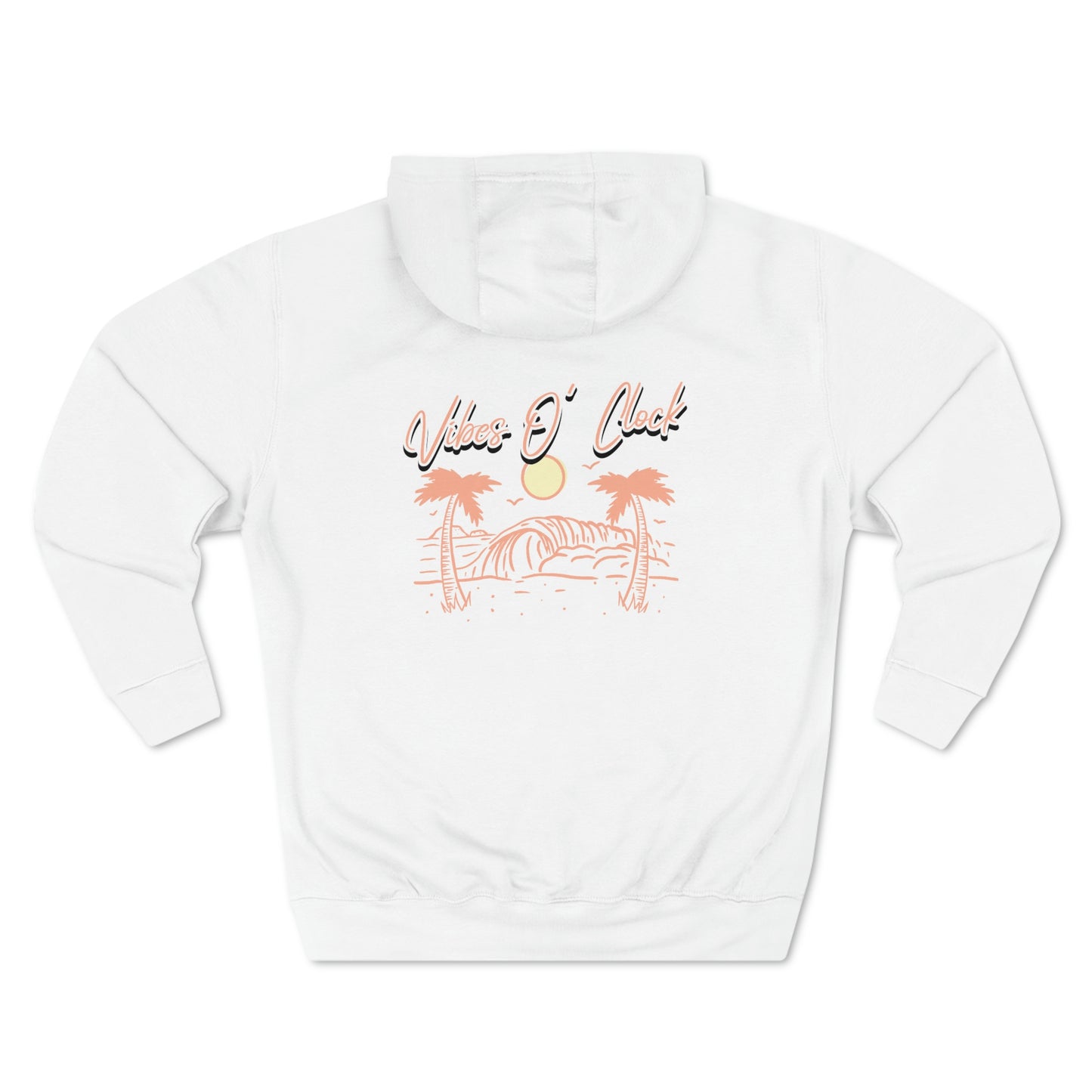 Vibes O' Clock Unisex Premium Sweatshirt (Peach)