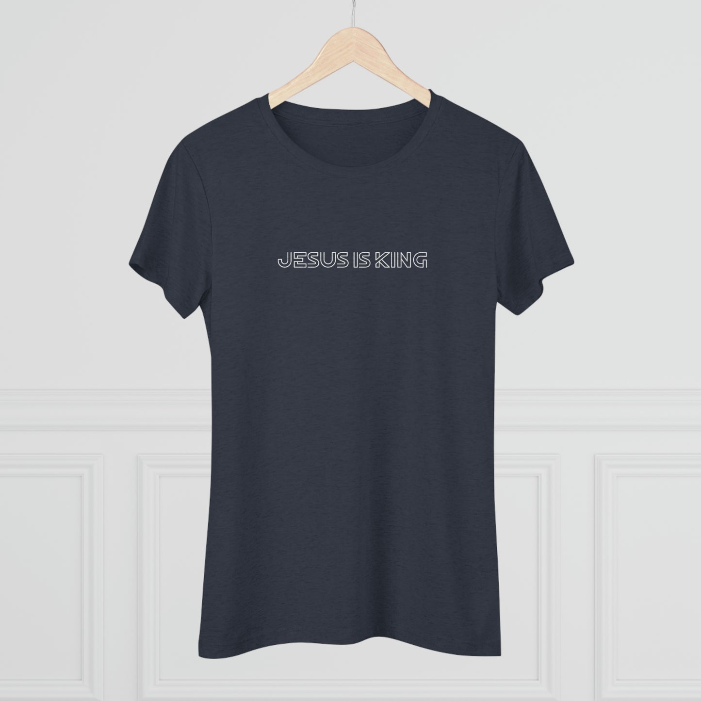 Jesus Is King Women's Shirt (Triblend)