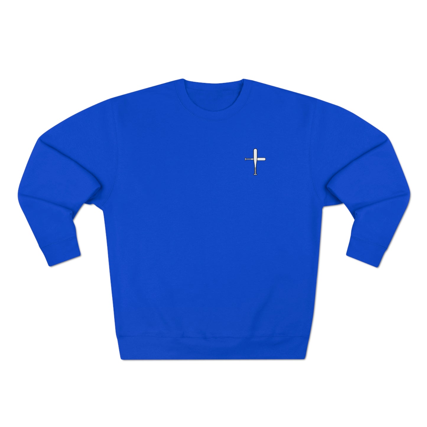 Baseball Bat Cross Unisex Premium Crewneck