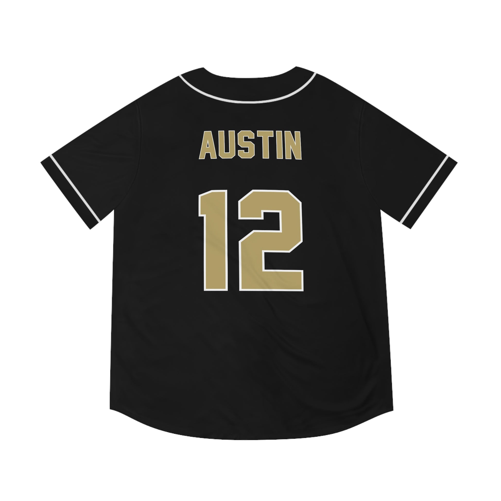 Printify Zack Austin Baseball Jersey (Black)
